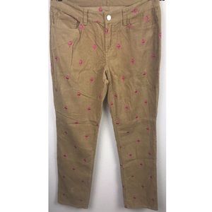 C Wonder | Reindeer Print Corduroy Pants Relaxed